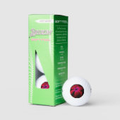 Lila Wilde Blume ssf gbcnm Golfball (Verpackung)