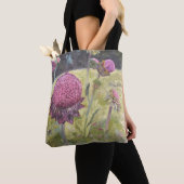 Lila Wilde Blume Tote Tasche (Von Nahem)
