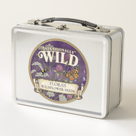 Lila Wilde-Samen-Aufbewahrungsdose – Individuelle  Metall Brotdose