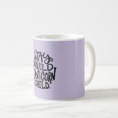 Lila Wildes Einhorn Kaffeetasse (VorderseiteRechts)