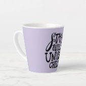 Lila Wildes Einhorn Milchtasse (Linke Ecke)