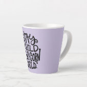 Lila Wildes Einhorn Milchtasse (Rechte Ecke)
