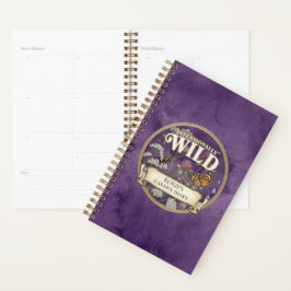 Lila Wildgartenplaner - Individuelles Tagebuch
