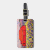 lila Wildrisse Gepäckanhänger (Vorderseite vertikal)