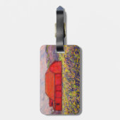 lila Wildrisse Gepäckanhänger (Rückseite vertikal)