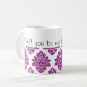 Lila Wille sind Sie meine Kaffeetasse (Vorderseite Links)