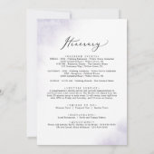 Lila Willkommensbrief und Informationsdienst zu de (Rückseite)