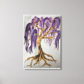 Lila Willow Tree Canvas Print Leinwanddruck (Vorderseite)
