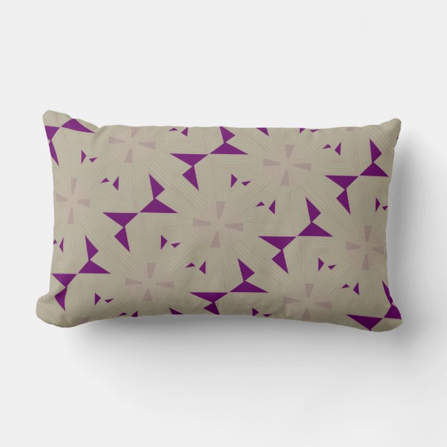 Lila Windmühle-Design Lendenkissen (Vorderseite)