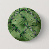 Lila Winged Dragonflies Button (Vorderseite)