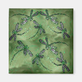 Lila Winged Dragonflies Magnet (Vorne)