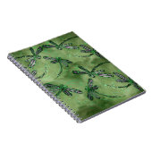 Lila Winged Dragonflies Notizblock (Rechte Seite)