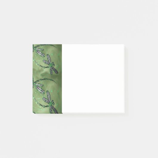 Lila Winged Dragonflies Post-it Klebezettel (Vorderseite)