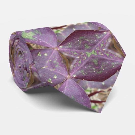 Lila Wings Krawatte (Gerollt)