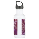 Lila Winter Edelstahlflasche (Rückseite)
