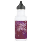 Lila Winter Edelstahlflasche (Rechts)