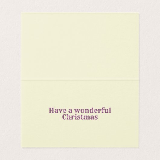 Lila Winter Scene 25 Pack Weihnachtskarten (Innenseite Aufgefaltet)