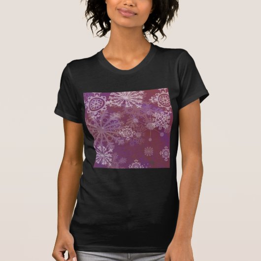 Lila Winter T-Shirt (Vorderseite)