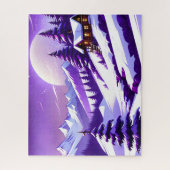 Lila Winter Wonderland Puzzle (Vertikal)