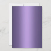 Lila Winter Wonderland Sweet 16 Einladung (Rückseite)