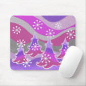 Lila Winterbäume Mousepad (Mit Mouse)