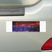 lila Winterhimmel Autoaufkleber (Auf Auto)