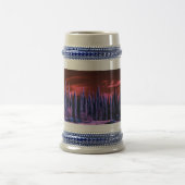 lila Winterhimmel Bierglas (Mittel)