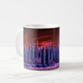lila Winterhimmel Kaffeetasse (Vorderseite Links)