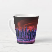 lila Winterhimmel Milchtasse (Linke Ecke)