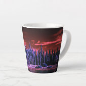 lila Winterhimmel Milchtasse (Rechte Ecke)