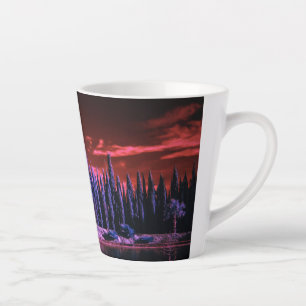 lila Winterhimmel Milchtasse