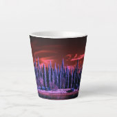 lila Winterhimmel Milchtasse (Vorderseite)