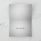 lila Winterhochzeit Vielen Dank Dankeskarte (Innenseite)