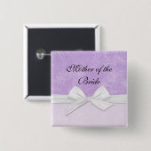 Lila Winterschaltfläche von Luxus Frosty Ribbon Button (Vorne & Hinten)