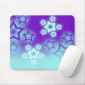 Lila Winterstars Mousepad (Mit Mouse)