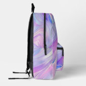 Lila Wirbel Bedruckter Rucksack (Links)