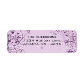 Lila Wirbel lieben Vogelarten und bringen Schilder (Vorne)