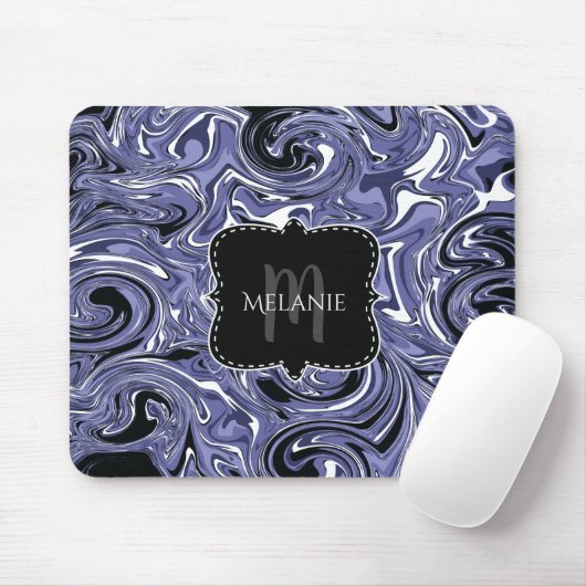 Lila Wirbel mit benutzerdefiniertem Mouse Pad Wate Mousepad (Mit Mouse)