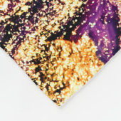 Lila Wirbel mit Glitzer Fleecedecke (Ecke)