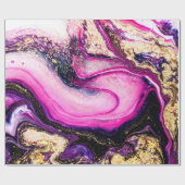 Lila Wirbel mit Glitzer Geschenkpapier (Flach)