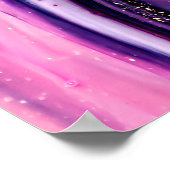Lila Wirbel mit Glitzer Poster (Ecke)