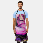 Lila Wirbel mit Glitzer Schürze (Getragen)