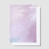 Lila Wirbel mit türkisfarbener Touch Pergament Einladungen (Versetzt)