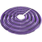 Lila Wirbel Polyester Weihnachtsbaumdecke (Schrägansicht)