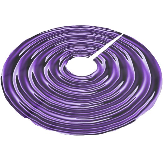 Lila Wirbel Polyester Weihnachtsbaumdecke (Schrägansicht)