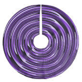 Lila Wirbel Polyester Weihnachtsbaumdecke (Vorderseite)