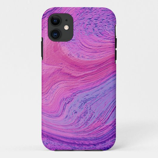 Lila wirbeln Abstrakte Kunst Case-Mate iPhone Hülle (Rückseite)