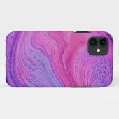 Lila wirbeln Abstrakte Kunst Case-Mate iPhone Hülle (Rückseite (Horizontal))
