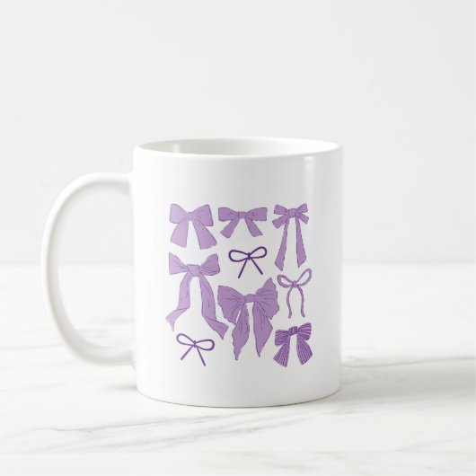 Lila Wirbelsäulenbrühe Kaffeetasse (Links)