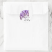 Lila Wisteria Address Sticker (Tasche)